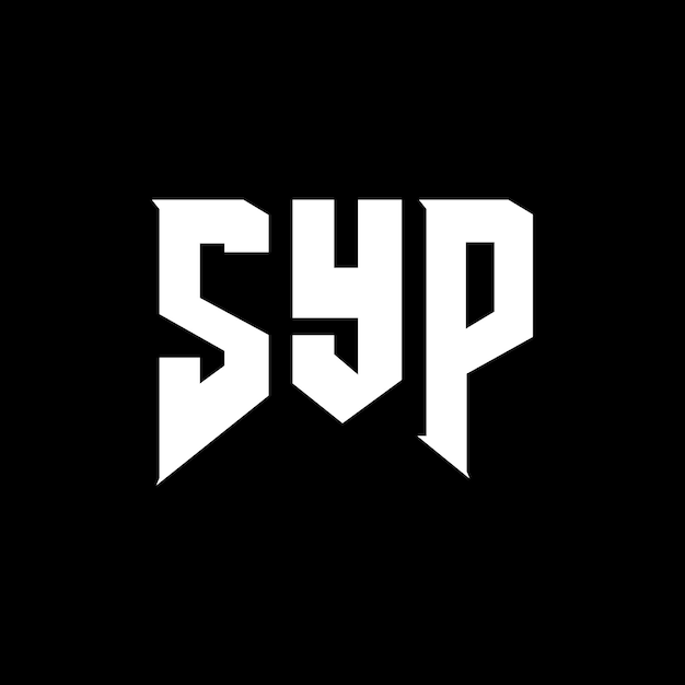 Diseño de logotipo de letra SYP para una empresa de tecnología Diseño del logotipo SYP combinación de colores blanco y negro Logotipo SYP vector SYP diseño Icono SYP alfabeto SYP tipografía Diseño del Logotipo