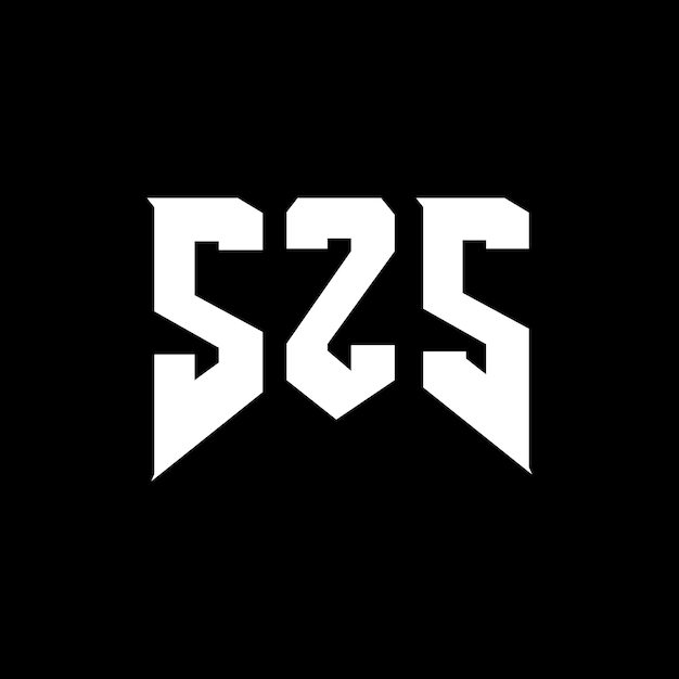 Diseño de logotipo de letra SZS para una empresa de tecnología Diseño de Logotipo SZS combinación de colores blanco y negro Logotipo S ZS vector S ZS diseño Icono S ZS alfabeto S ZS tipografía Logotipo diseño