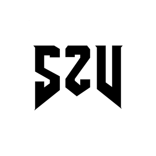 Diseño de logotipo de letra SZV para una empresa de tecnología Diseño del logotipo SZV combinación de colores blanco y negro SZV logo SZV vector SZV diseño SZV icono SZV alfabeto SZV tipografía diseño del logotipo