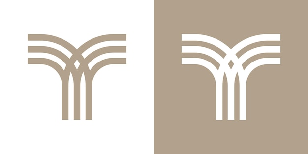 Diseño del logotipo de la letra T con concepto creativo Premium Vector