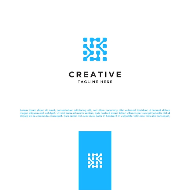 Diseño de logotipo de letra T de tecnología Plantilla de vector de logotipo