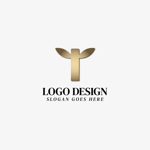 Diseño de logotipo de letra T