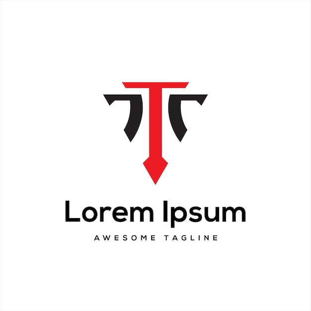 Diseño del logotipo de la letra T