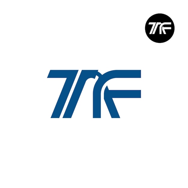 Diseño del logotipo de la letra TAF Monogram