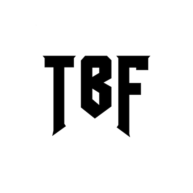 Diseño de logotipo de letra TBF para una empresa de tecnología Diseño de Logotipo TBF combinación de colores blanco y negro Diseño de diseño de logotipo TBF Vector TBF Diseño de icono TBF Alfabeto TBF Tipografía