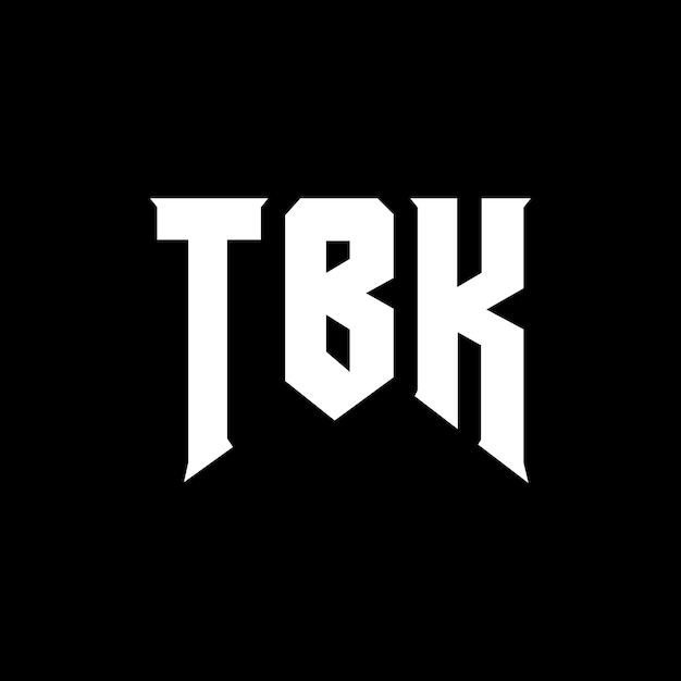 Diseño de logotipo de letra TBK para una empresa de tecnología Diseño de Logotipo TBK combinación de colores blanco y negro Diseño de diseño de logotipo TBK Vector TBK Diseño de icono TBK Alfabeto TBK Tipografía