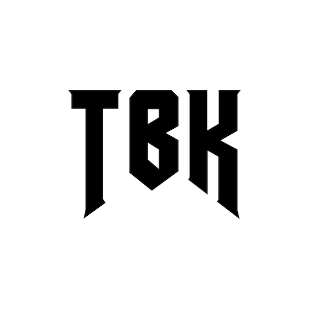 Diseño de logotipo de letra TBK para una empresa de tecnología Diseño de Logotipo TBK combinación de colores blanco y negro Diseño de diseño de logotipo TBK Vector TBK Diseño de icono TBK Alfabeto TBK Tipografía