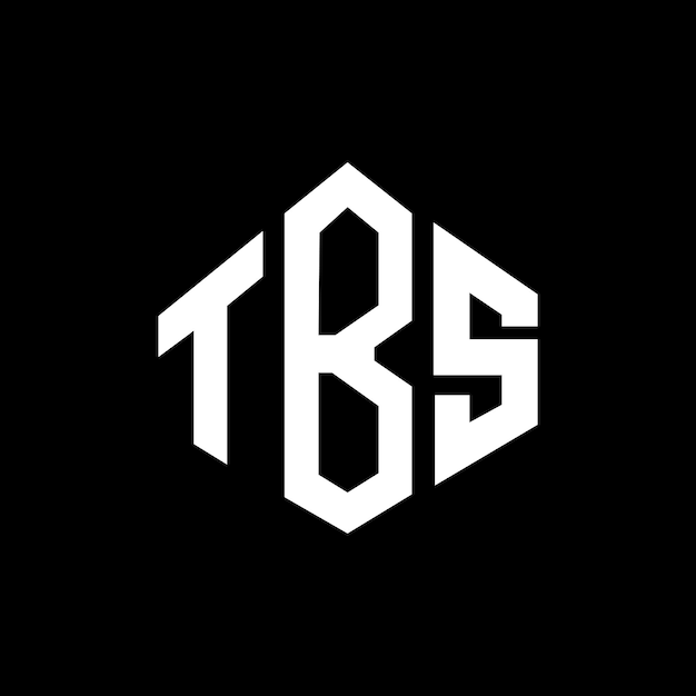 Diseño de logotipo de letra TBS con forma de polígono TBS polígono y forma de cubo diseño de logotipo TBS hexágono patrón de logotipo vectorial colores blanco y negro TBS monograma negocio y logotipo de bienes raíces