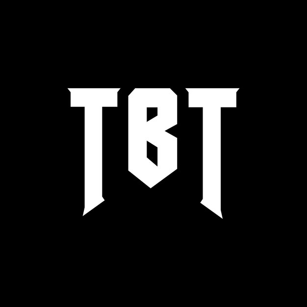 Diseño de logotipo de letra TBT para una empresa de tecnología Diseño del logotipo TBT combinación de colores blanco y negro Logotipo TBT Vector TBT Diseño del icono TBT Alfabeto TBT Tipo de diseño del logotipo