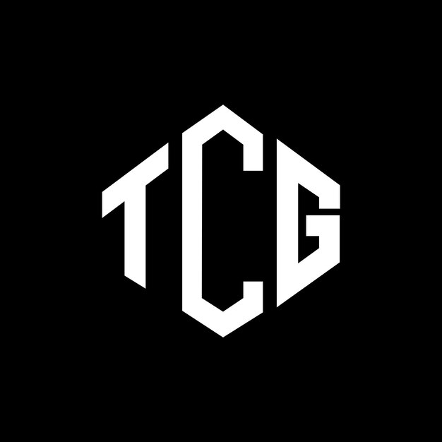 Diseño de logotipo de letra TCG con forma de polígono TCG polígono y forma de cubo diseño de logotipo TCG hexágono patrón de logotipo vectorial colores blanco y negro TCG monograma negocio y logotipo de bienes raíces