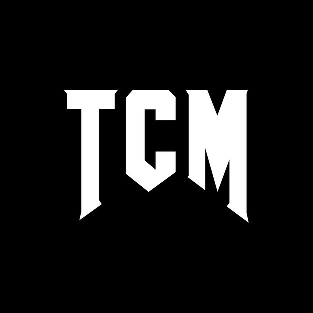 Diseño de logotipo de letra TCM para una empresa de tecnología TCM diseño de logotipo TCM combinación de colores blanco y negro TCM logotipo vector TCM diseño TCM icono TCM alfabeto TCM tipografía diseño del logotipo
