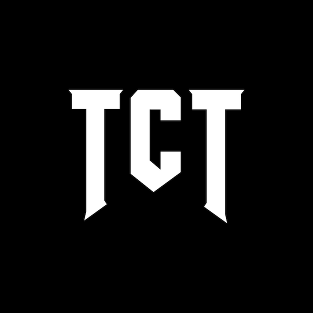 Diseño de logotipo de letra TCT para una empresa de tecnología TCT diseño de logotipo TCT combinación de colores blanco y negro TCT logo TCT vector TCT diseño TCT icono TCT alfabeto TCT tipografía diseño de logotip
