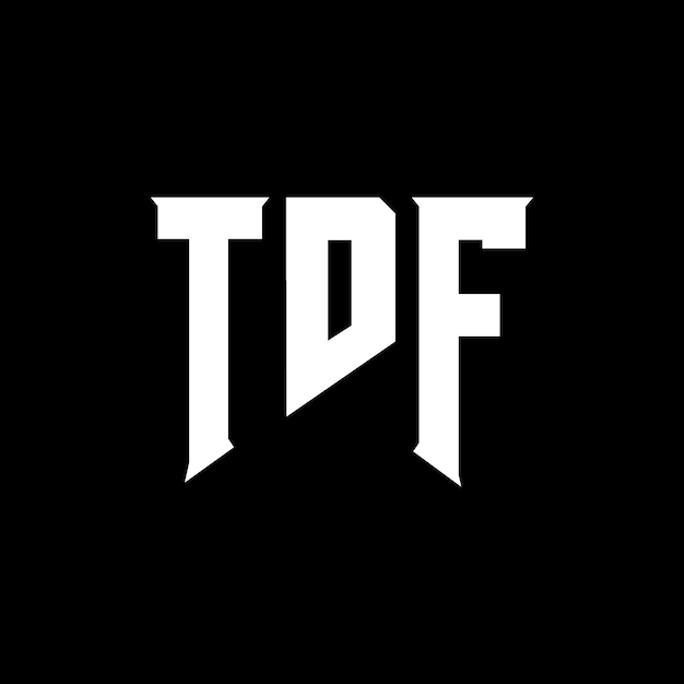Diseño de logotipo de letra TDF para una empresa de tecnología TDF diseño de logotipo TDF combinación de colores blanco y negro TDF logotipo Vector TDF diseño TDF icono TDF alfabeto TDF tipografía diseño del logotipo