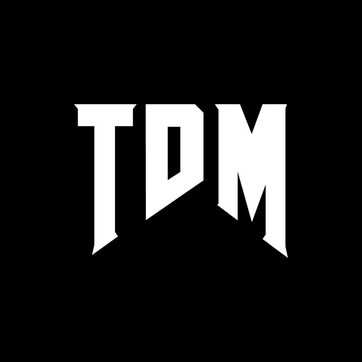 Vector diseño de logotipo de letra tdm para una empresa de tecnología tdm diseño de logotipo combinación de colores blanco y negro tdm logotipo tdm vector tdm diseño tdm icono tdm alfabeto tdm tipografía diseño del logotipo