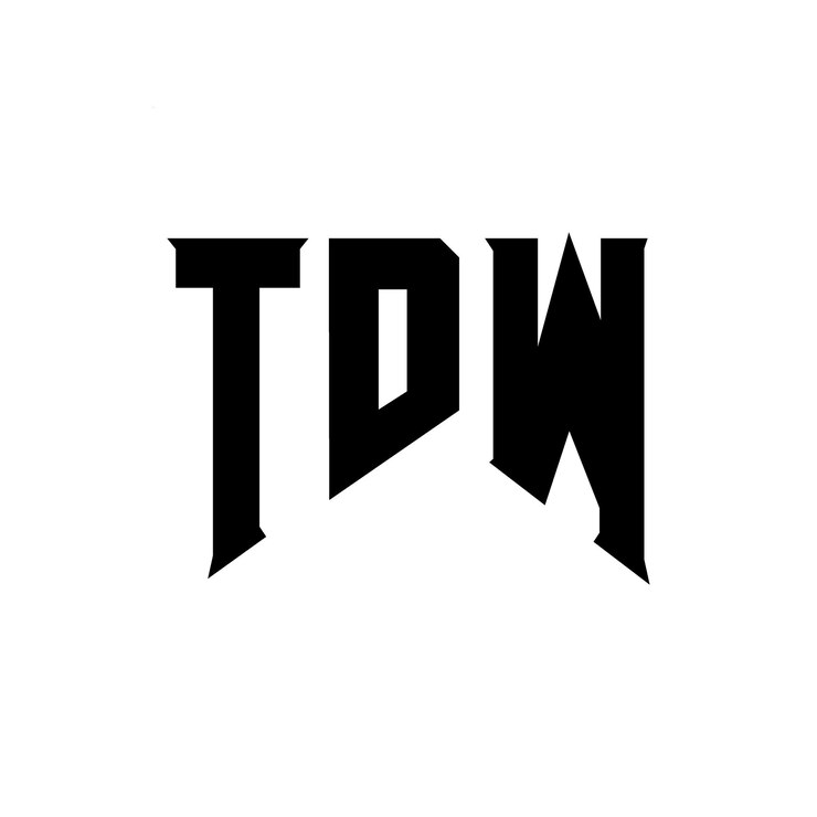 Vector diseño de logotipo de letra tdw para la compañía de tecnología diseño de logotipo tdw combinación de colores blanco y negro diseño de diseño de logotipo tdw vector tdw icono tdw alfabeto tdw tipografía