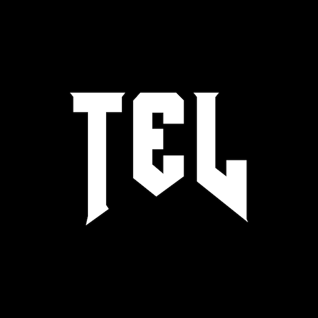 Diseño de logotipo de letra TEL para la empresa de tecnología TEL diseño de logotipo TEL combinación de colores blanco y negro TEL logo TEL vector TEL diseño TEL icono TEL alfabeto TEL tipografía diseño del logotipo