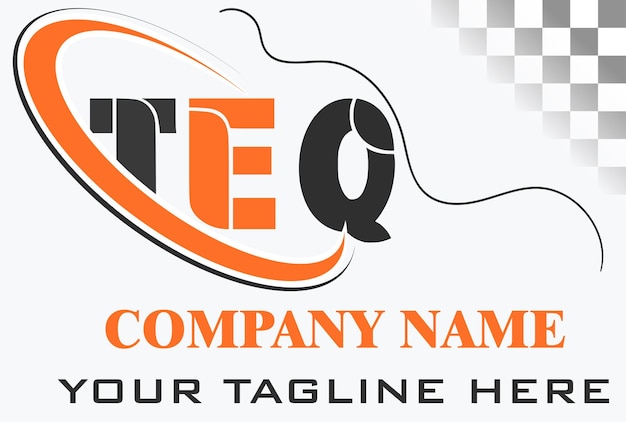 Diseño del logotipo de la letra TEQ