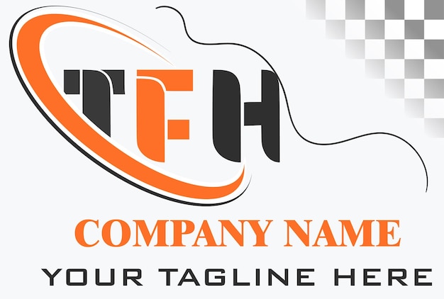 Diseño del logotipo de la letra TFH