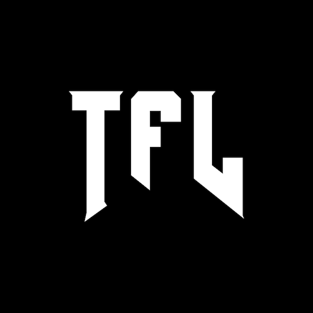 Diseño de logotipo de letra TFL para una empresa de tecnología TFL diseño de logotipo combinación de colores blanco y negro TFL logotipo TFL vector TFL diseño TFL icono TFL alfabeto TFL tipografía diseño del logotipo