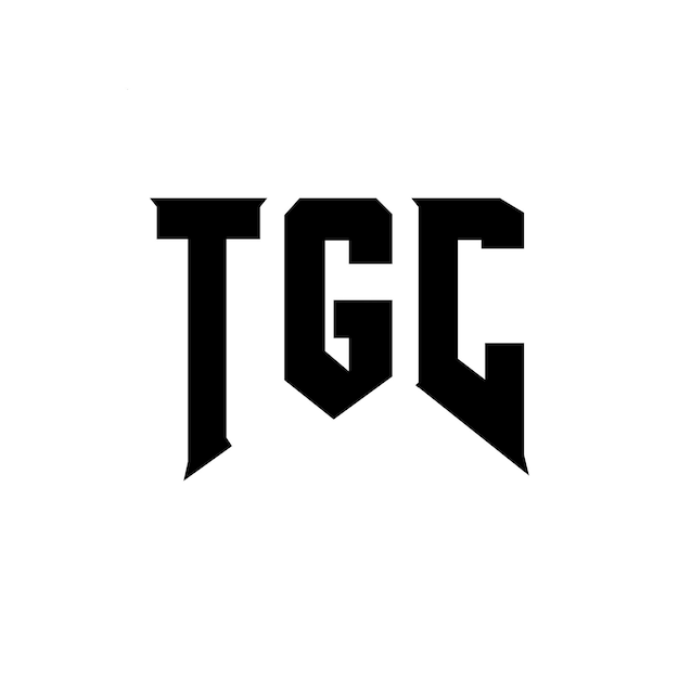 Diseño de logotipo de letra TGC para una empresa de tecnología TGC diseño de logotipo combinación de colores blanco y negro TGC logotipo TGC vector TGC diseño icono TGC alfabeto TGC tipografía logotipo diseño
