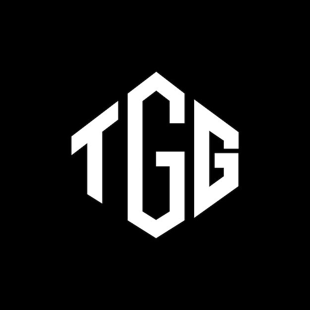 Diseño del logotipo de la letra TGG con forma de polígono TGG diseño del logotipo en forma de póligono y cubo TGG hexágono modelo de logotipo vectorial colores blanco y negro TGG monograma logotipo de negocios y bienes raíces