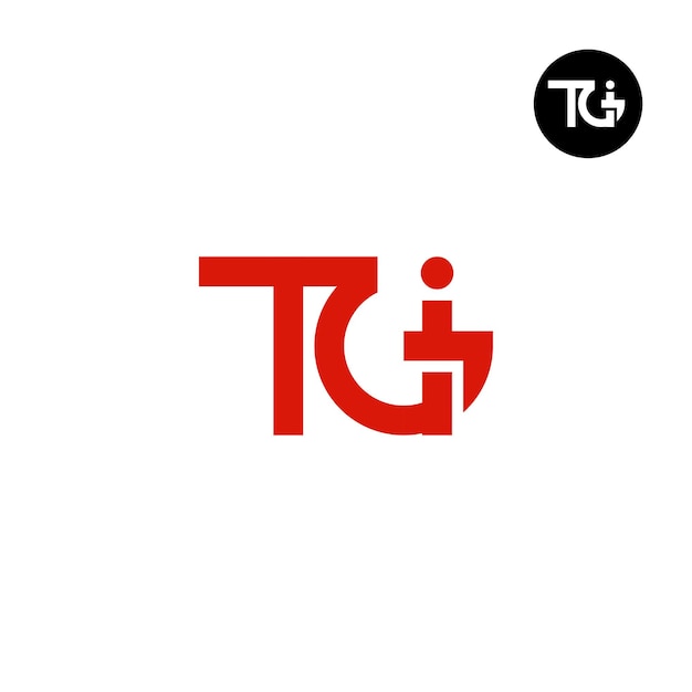 Diseño del logotipo de la letra TGI Monogram