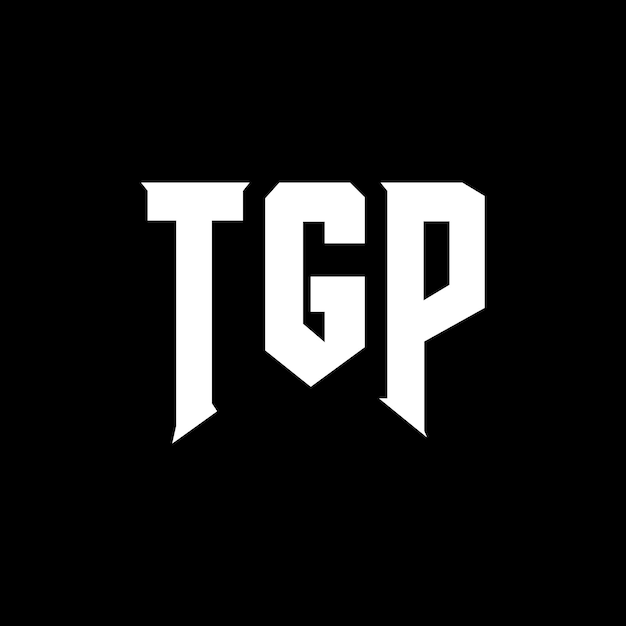 Diseño de logotipo de letra TGP para la empresa de tecnología TGP diseño de logotipo TGP combinación de colores blanco y negro TGP logotipo TPG vector TGP diseño TGP icono TGP alfabeto TGP tipografía logotipo diseño