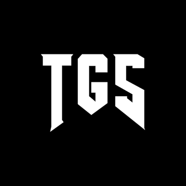 Diseño de logotipo de letra TGS para una empresa de tecnología TGS diseño de logotipo combinación de colores blanco y negro TGS logotipo TGS vector TGS diseño TGS icono TGS alfabeto TGS tipografía diseño del logotipo
