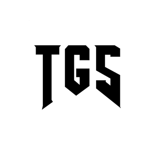 Diseño de logotipo de letra TGS para una empresa de tecnología TGS diseño de logotipo combinación de colores blanco y negro TGS logotipo TGS vector TGS diseño TGS icono TGS alfabeto TGS tipografía diseño del logotipo