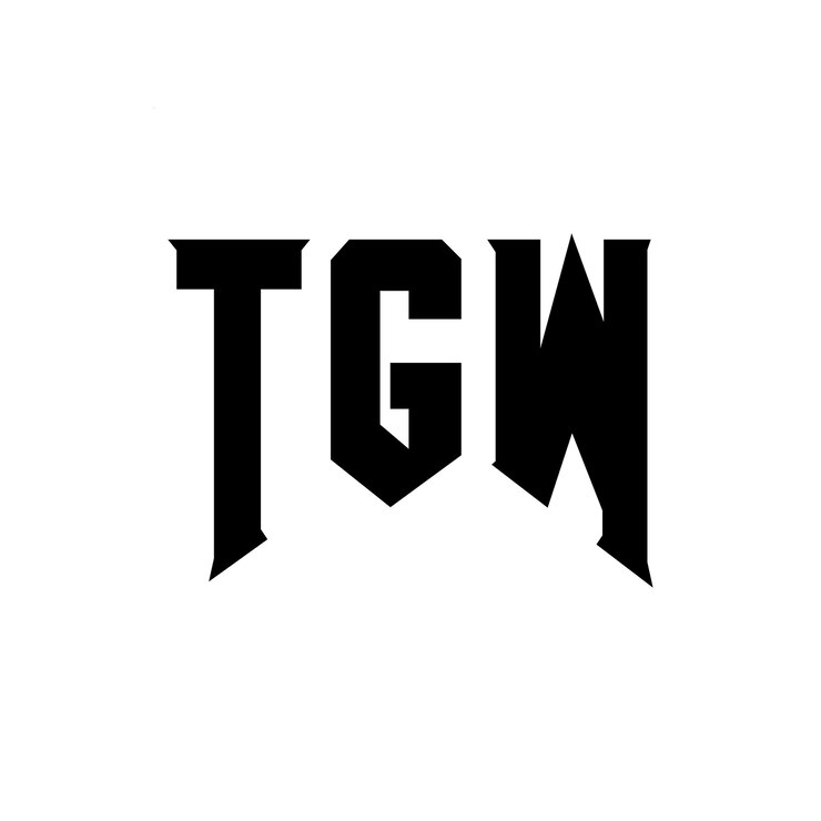 Vector diseño de logotipo de letra tgw para una empresa de tecnología diseño de logotipo tgw combinación de colores blanco y negro diseño de diseño de logotipo tgw vector tgw diseño de icono tgw alfabeto tgw tipografía