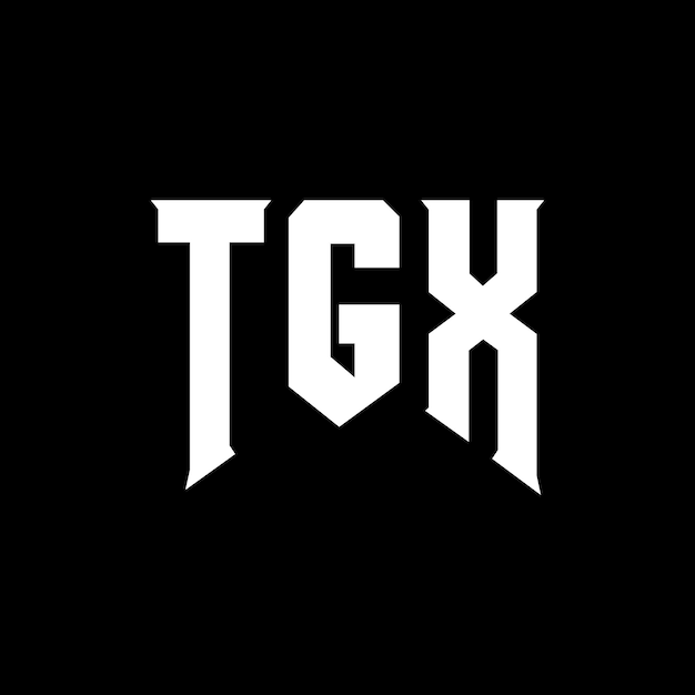 Diseño de logotipo de letra TGX para la empresa de tecnología TGX diseño de logotipo combinación de colores blanco y negro TGX logotipo TGX vector TGX diseño TGX icono TGX alfabeto TGX tipografía diseño del logotipo