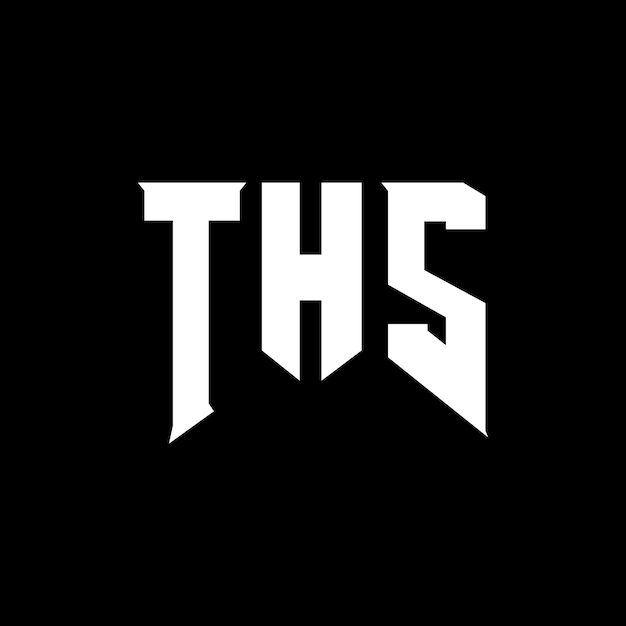 Diseño de logotipo de letra THS para una empresa de tecnología THS diseño de logotipo combinación de colores blanco y negro THS logotipo THS vector THS diseño THS icono THS alfabeto THS tipografía diseño de logotip