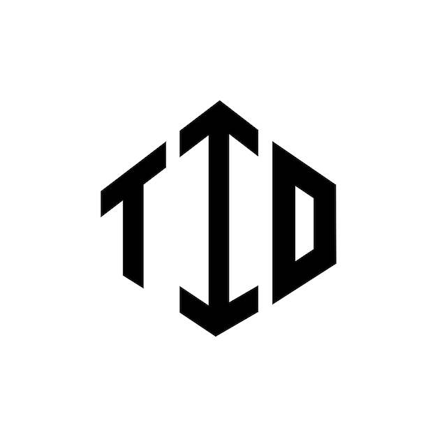 Diseño del logotipo de la letra TIO con forma de polígono TIO poligono y forma de cubo diseño del logotipo TIO hexágono modelo de logotipo vectorial colores blanco y negro TIO monograma logotipo de negocios y bienes raíces