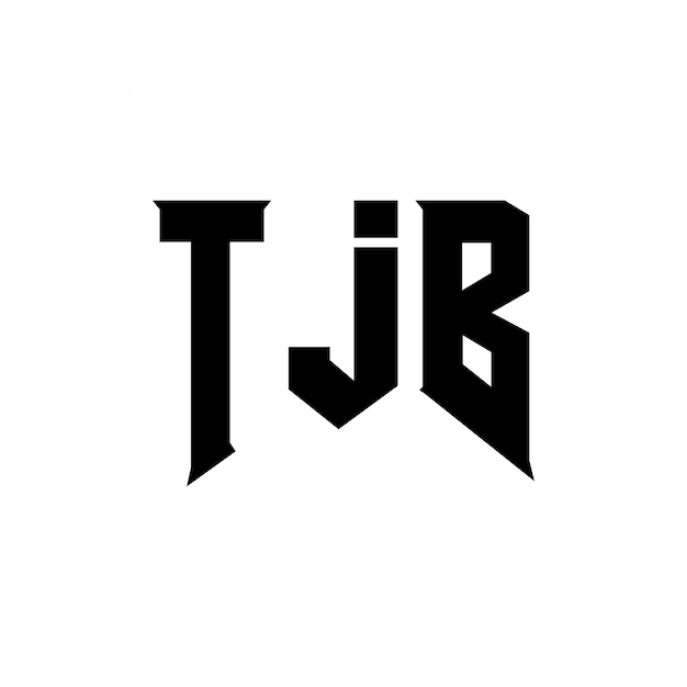 Diseño de logotipo de letra TJB para una empresa de tecnología TJB diseño de logotipo combinación de colores blanco y negro TJB logotipo TJB vector TJB diseño TJB icono TJB alfabeto TJB tipografía diseño de logotip