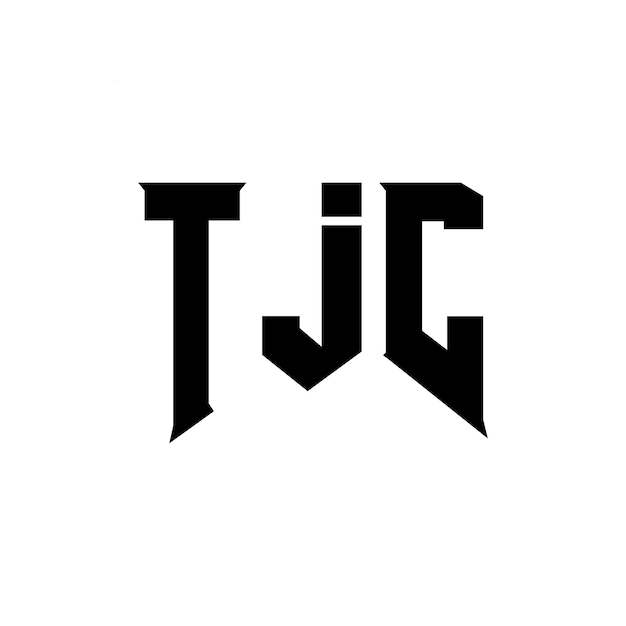 Diseño de logotipo de letra TJC para una empresa de tecnología Diseño del logotipo TJC combinación de colores blanco y negro TJC logotipo Vector TJC diseño TJC icono TJC alfabeto TJC tipografía diseño del logotipo