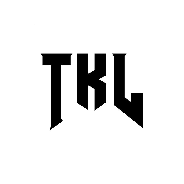 Diseño de logotipo de letra TKL para una empresa de tecnología Diseño del logotipo TKL combinación de colores blanco y negro TKL logotipo Vector TKL diseño TKL icono TKL alfabeto TKL tipografía diseño del logotipo