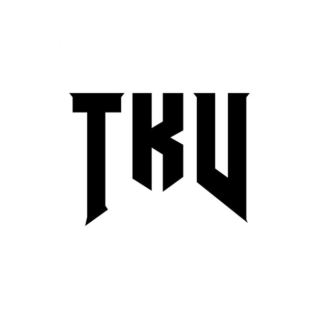 Diseño de logotipo de letra TKV para una empresa de tecnología Diseño del logotipo TKV combinación de colores blanco y negro TKV logotipo Vector TKV diseño TKV icono TKV alfabeto TKV tipografía diseño del logotipo