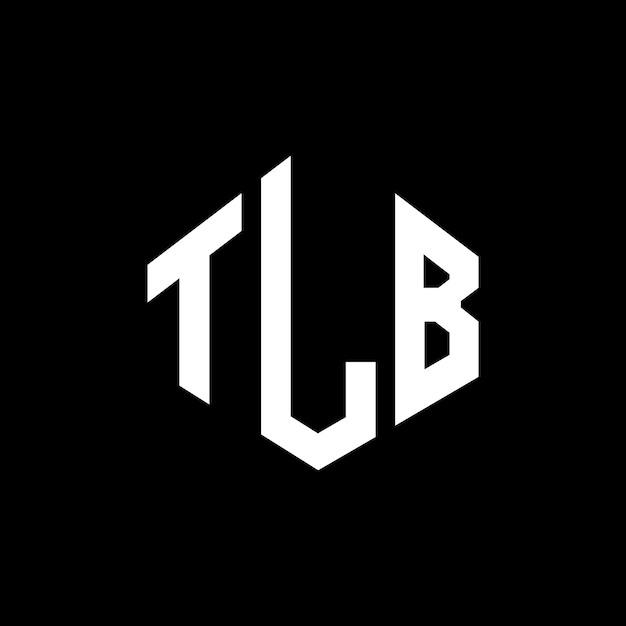 Diseño de logotipo de letra TLB con forma de polígono TLB polígono y forma de cubo diseño de logotipo TLB hexágono patrón de logotipo vectorial colores blanco y negro TLB monograma logotipo de negocios y bienes raíces