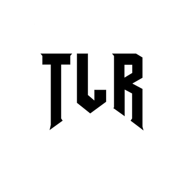 Diseño de logotipo de letra TLR para la empresa de tecnología TLR Diseño del logotipo TLR combinación de colores blanco y negro TLR Logotipo TLR vector TLR diseño TLR icono TLR alfabeto TLR tipografía diseño del logotipo