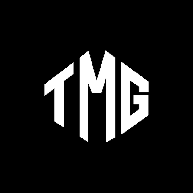 Diseño del logotipo de la letra TMG con forma de polígono TMG diseño del logotipo en forma de póligono y cubo TMG hexágono modelo de logotipo vectorial colores blanco y negro TMG monograma de negocios y logotipo inmobiliario