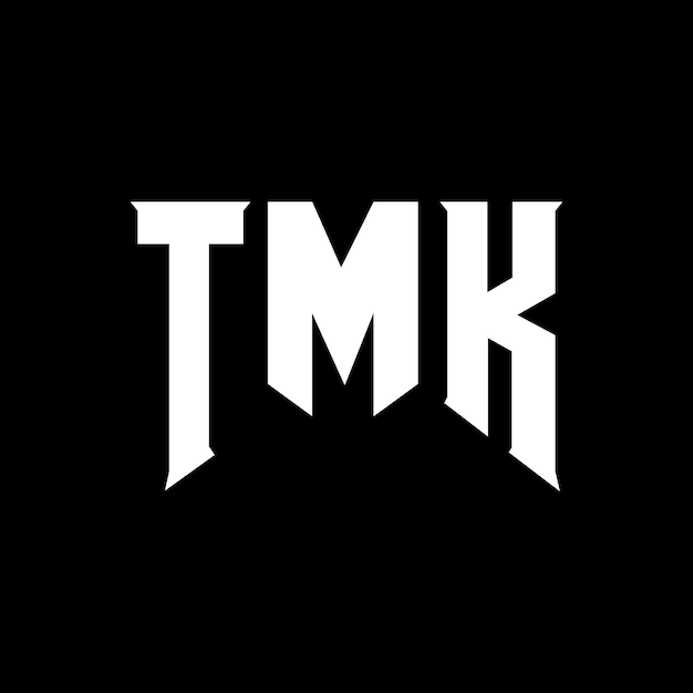 Diseño de logotipo de letra TMK para una empresa de tecnología Diseño de Logotipo TMK combinación de colores blanco y negro Diseño de diseño de logotipo TMK Vector TMK Diseño de icono TMK Alfabeto TMK Tipografía