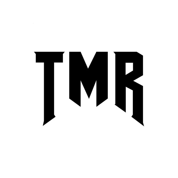 Diseño de logotipo de letra TMR para una empresa de tecnología Diseño de logótipo TMR combinación de colores blanco y negro Logotipo TMR Vector TMR Diseño de icono TMR Alfabeto TMR Tipo de logotipo