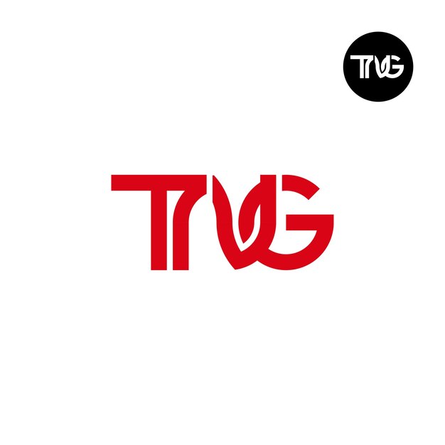 Diseño del logotipo de la letra TNG Monogram