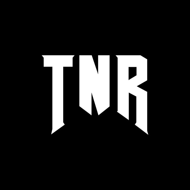 Diseño de logotipo de letra TNR para la compañía de tecnología TNR diseño de logotipo combinación de colores blanco y negro TNR logotipo TNR vector TNR diseño icono TNR alfabeto TNR tipografía logotipo diseño