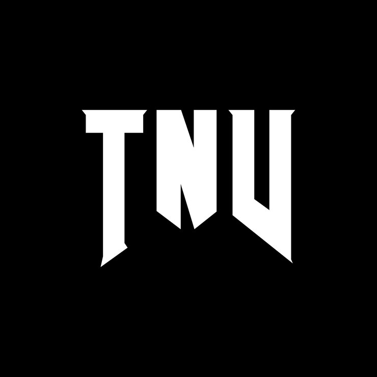Vector diseño de logotipo de letra tnv para una empresa de tecnología diseño de logos tnv combinación de colores blanco y negro diseño de logotipo tnv vector tnv diseño de icono tnv alfabeto tnv tipografía diseño del logotipo