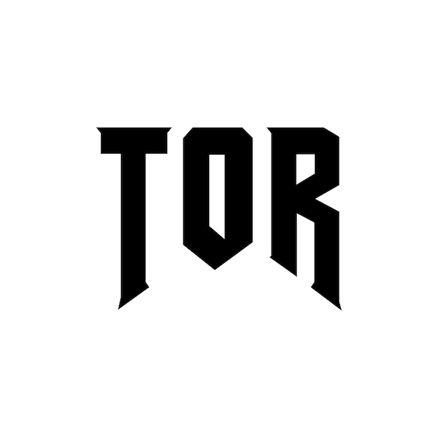 Diseño de logotipo de letra TOR para la compañía de tecnología TOR diseño de logotipo combinación de colores blanco y negro TOR logotipo TOR vector TOR diseño TOR icono TOR alfabeto TOR tipografía diseño del logotipo