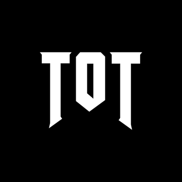 Diseño de logotipo de letra TOT para una empresa de tecnología TOT diseño de logotipo combinación de colores blanco y negro TOT logotipo TOT vector TOT diseño TOT icono TOT alfabeto TOT tipografía logotipo diseño