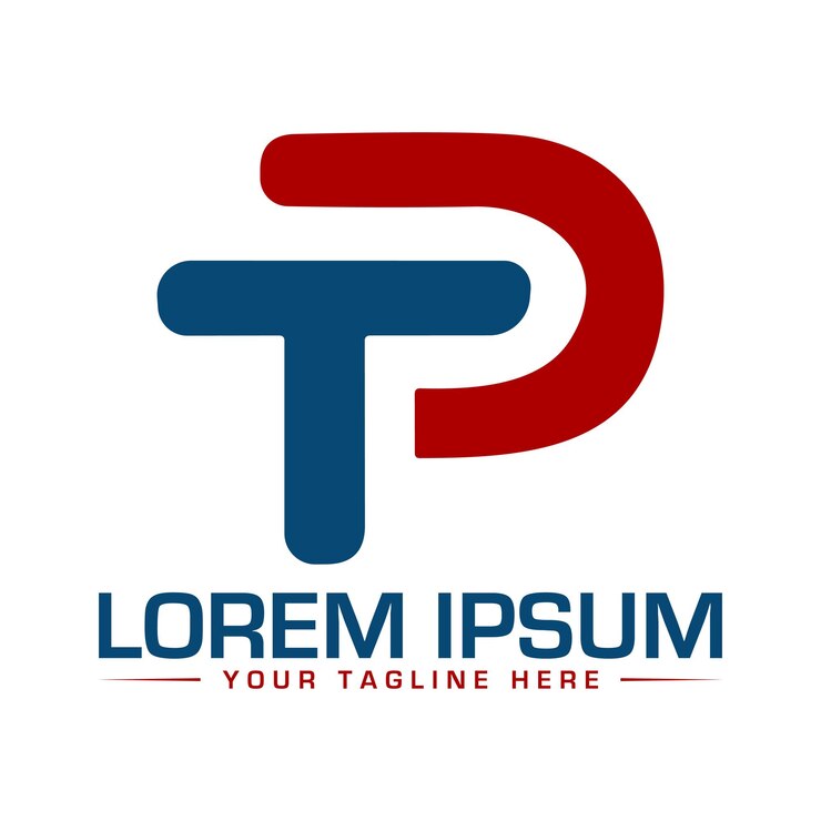 Vector diseño del logotipo de la letra tp círculo diseño de la imagen vectorial letra tp círculo logotipo icono diseño círculo letra tp logotipo