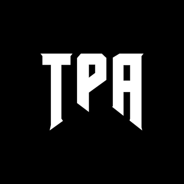 Diseño de logotipo de letra TPA para una empresa de tecnología TPA diseño de logotipo combinación de colores blanco y negro TPA logotipo TPA vector TPA diseño TPA icono TPA alfabeto TPA tipografía diseño del logotipo