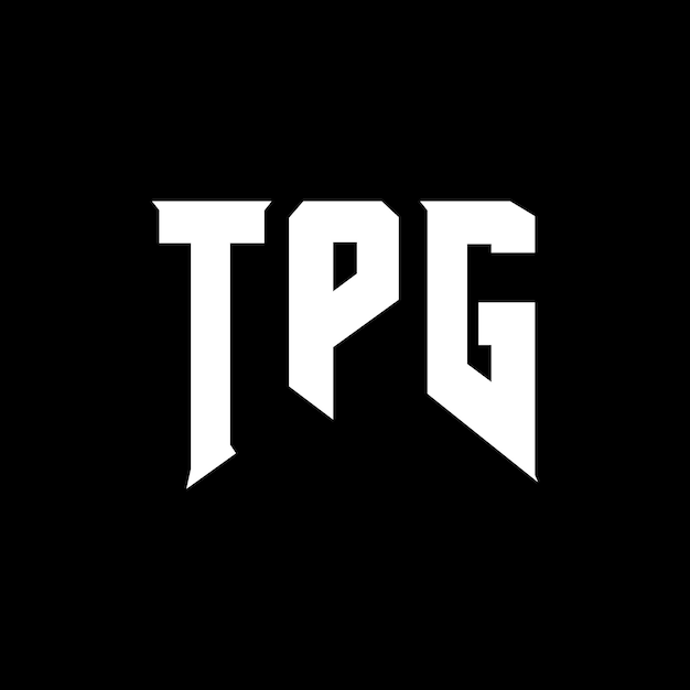 Diseño de logotipo de letra TPG para una empresa de tecnología TPG diseño de logotipo combinación de colores blanco y negro TPG logotipo TPG vector TPG diseño TPG icono TPG alfabeto TPG tipografía diseño del logotipo